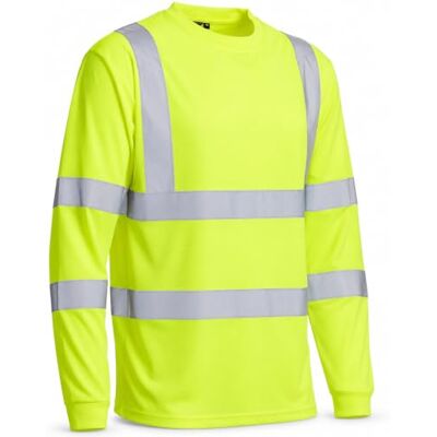Blackrock Warnschutz-Langarm-T-Shirt, gelbes T-Shirt, PSA-Arbeitskleidung Blackrock Warnschutz-Langarm-T-Shirt, gelbes T-Shirt, PSA-Arbeitskleidung