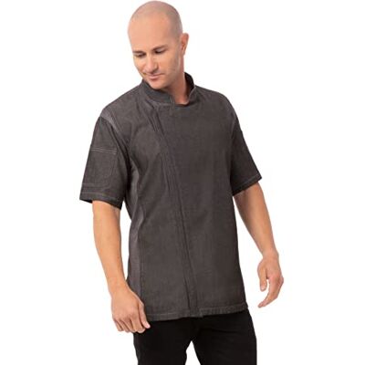 Chef Works Herren Cez01blkl Kochjacke, Schwarz, L EU Chef Works Herren Cez01blkl Kochjacke, Schwarz, L EU