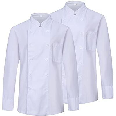 MISEMIYA Pack 2 Einheiten -Herren Kochjacke Herren Kochjacke Hospitality Uniform Ref.842 X-Large, Kochjacken Herren 842 Weiß MISEMIYA Pack 2 Einheiten -Herren Kochjacke Herren Kochjacke Hospitality Uniform Ref.842 X-Large, Kochjacken Herren 842 Weiß