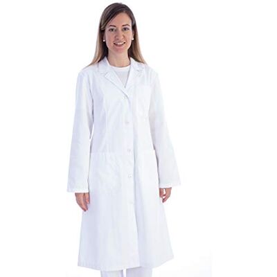 GIMA Weisser Arztmantel aus Baumwolle und Polyester, mit Knöpfen, für Damen, Größe M, für Ärzte und Medizin-/Biologiestudenten, für Kliniken, Krankenhäuser, Arztpraxen und Apotheken. GIMA Weisser Arztmantel aus Baumwolle und Polyester, mit Knöpfen, für Damen, Größe M, für Ärzte und Medizin-/Biologiestudenten, für Kliniken, Krankenhäuser, Arztpraxen und Apotheken.