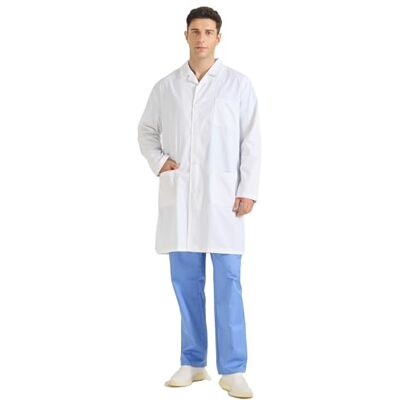 MISEMIYA Laborkittel Arztkittel Unisex weißer kittel Herren Arztkittel Herren 8167 Large, Weiß MISEMIYA Laborkittel Arztkittel Unisex weißer kittel Herren Arztkittel Herren 8167 Large, Weiß