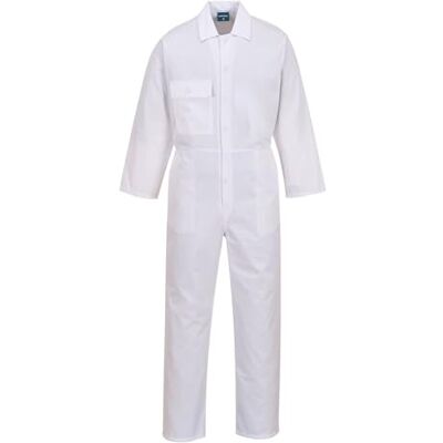 Portwest 2802 Standard-Overall Mit Verstärkten Belastungspunkten Weiß, S, Vier Taschen Für Werkzeug, Teilgummibund Für Sicherheit Und Komfort, 40+ UPF Gewebe Blockiert 98 Prozent UV Portwest 2802 Standard-Overall Mit Verstärkten Belastungspunkten Weiß, S, Vier Taschen Für Werkzeug, Teilgummibund Für Sicherheit Und Komfort, 40+ UPF Gewebe Blockiert 98 Prozent UV