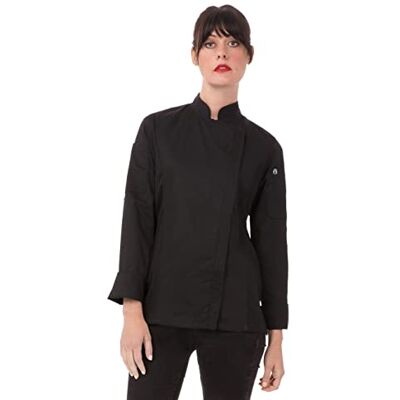 Chef Works Damen Bcwlz005blks Damen Kochjacke Hartford, Schwarz, S EU Chef Works Damen Bcwlz005blks Damen Kochjacke Hartford, Schwarz, S EU
