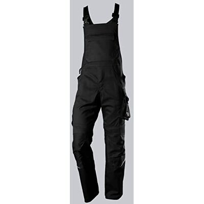 BP 1979-570-0032 Latzhose mit Kniepolstertaschen Stretch-Hosenträger Verstellbarer Bund 65% Polyester, 35% Baumwolle Normale Passform Größe: 58n Farbe: schwarz BP 1979-570-0032 Latzhose mit Kniepolstertaschen Stretch-Hosenträger Verstellbarer Bund 65% Polyester, 35% Baumwolle Normale Passform Größe: 58n Farbe: schwarz