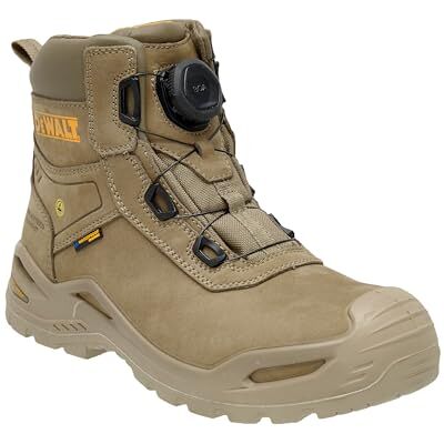 DeWalt Lander Herren Wasserdicht Nubukleder Weite Passform BOA Verschluss Nicht Metallisch Sicherheitsschuh Arbeitsstiefel, stone, 40 EU DeWalt Lander Herren Wasserdicht Nubukleder Weite Passform BOA Verschluss Nicht Metallisch Sicherheitsschuh Arbeitsstiefel, stone, 40 EU