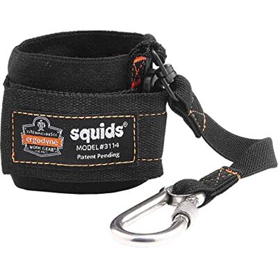 Ergodyne Squids 3114 Trageband für das Handgelenk, mit Karabiner, 1,4 kg, Schwarz Ergodyne Squids 3114 Trageband für das Handgelenk, mit Karabiner, 1,4 kg, Schwarz