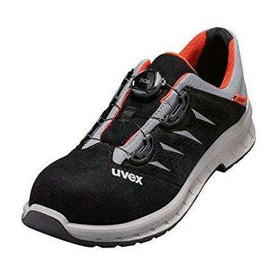 Uvex 2 Trend Halbschuh mit BOA Fit System, Sicherheitsschuhe S1 P SRC, Arbeitsschuhe für Herren, Schwarz/Grau/Orange, Größe 38 Uvex 2 Trend Halbschuh mit BOA Fit System, Sicherheitsschuhe S1 P SRC, Arbeitsschuhe für Herren, Schwarz/Grau/Orange, Größe 38