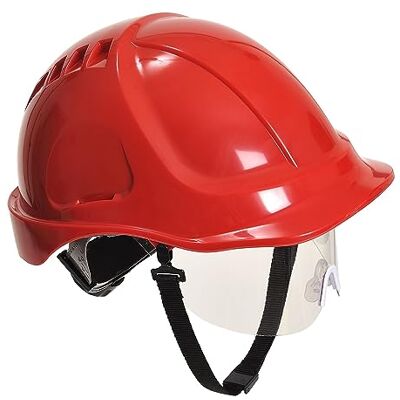Portwest PW54 Endurance Plus Visier Sicherheitshelm Rot Portwest PW54 Endurance Plus Visier Sicherheitshelm Rot