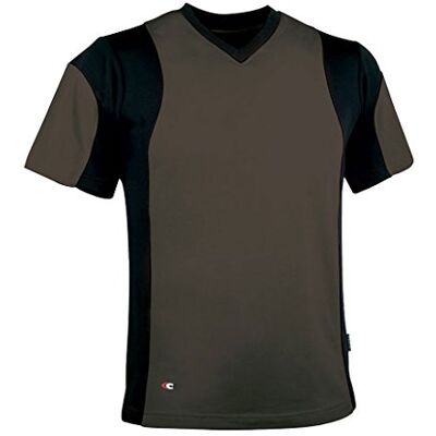 COFRA V080-0-03.Z/7 JAVA Kurzärmeliges T-Shirt, 92% Baumwolle, 8% Elasthan, Schlamm/Schwarz, Größe /7 COFRA V080-0-03.Z/7 JAVA Kurzärmeliges T-Shirt, 92% Baumwolle, 8% Elasthan, Schlamm/Schwarz, Größe /7