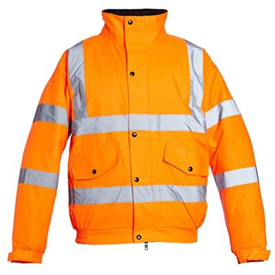 Blackrock Warnschutz Wasserdichte Arbeitsjacke Bomberjacke Warnjacke, Für Männer & Frauen, Orange Jacke, Mantel, Utility & Sicherheit, High Viz, Bauarbeiten, Zertifiziert EN 20471 Klasse 3, EN343 3:1 Blackrock Warnschutz Wasserdichte Arbeitsjacke Bomberjacke Warnjacke, Für Männer & Frauen, Orange Jacke, Mantel, Utility & Sicherheit, High Viz, Bauarbeiten, Zertifiziert EN 20471 Klasse 3, EN343 3:1