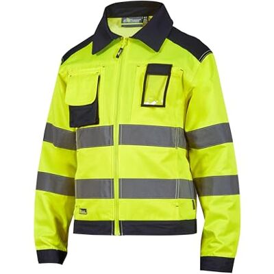 UPOWER Herren Giacca Da Lavoro Con Tasche Multifunzionali Arbeitsjacke mit Multifunktionstaschen Glare Orange Fluo UPOWER Herren Giacca Da Lavoro Con Tasche Multifunzionali Arbeitsjacke mit Multifunktionstaschen Glare Orange Fluo