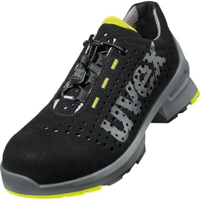Uvex 1 gelochter Halbschuh, Sicherheitsschuhe S1 SRC, Arbeitsschuhe für Damen & Herren, Schwarz/Lime, Größe 35 Uvex 1 gelochter Halbschuh, Sicherheitsschuhe S1 SRC, Arbeitsschuhe für Damen & Herren, Schwarz/Lime, Größe 35