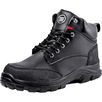 BLACK HAMMER Sicherheitsstiefel Herren S3 SRC Stahlkappe Arbeitsschuhe Knöchelhoch Leder Sicherheitsschuhe Leicht 7700 (48 EU) BLACK HAMMER Sicherheitsstiefel Herren S3 SRC Stahlkappe Arbeitsschuhe Knöchelhoch Leder Sicherheitsschuhe Leicht 7700 (48 EU)