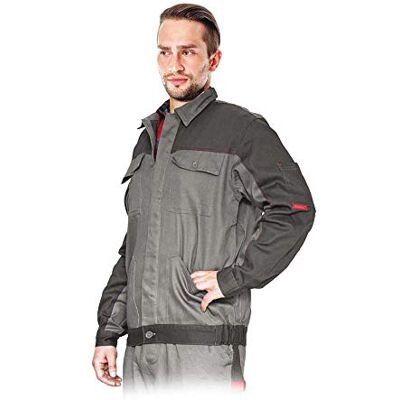 REIS BOMULL-J_SDSM Bomull Schutzbluse, Grau-Dunkel Grau, M Größe REIS BOMULL-J_SDSM Bomull Schutzbluse, Grau-Dunkel Grau, M Größe