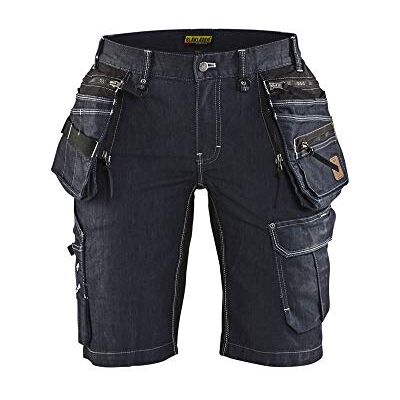 BLÅKLÄDER Blaklader 799211418999C32 X1900 Stretch Damen Handwerker Shorts, Marineblau/Schwarz, Größe C32 BLÅKLÄDER Blaklader 799211418999C32 X1900 Stretch Damen Handwerker Shorts, Marineblau/Schwarz, Größe C32