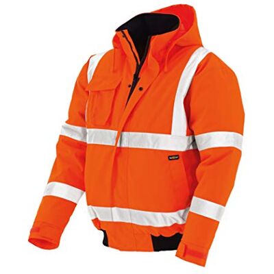 texxor Unisex Værdiler Warnschutz Pilotenjacke Whistler wasserdichte winddichte Arbeitsjacke orange L, Orange, M EU texxor Unisex Værdiler Warnschutz Pilotenjacke Whistler wasserdichte winddichte Arbeitsjacke orange L, Orange, M EU