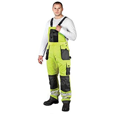 REIS Arbeitslatzhose mit Reflektoren neongelb Warnschutzhose Warnschutzlatzhose Latzhose Warnschutz Arbeitshose Sicherheitshose 62 gelb REIS Arbeitslatzhose mit Reflektoren neongelb Warnschutzhose Warnschutzlatzhose Latzhose Warnschutz Arbeitshose Sicherheitshose 62 gelb
