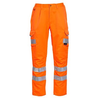 Blackrock Hi Vis Orange Polycotton Arbeitshose, Herren- und Damen-Kampfhose, reflektierend, hohe Sichtbarkeit, Sicherheit vor Ort Arbeitskleidung, vollständig EN zertifiziert Blackrock Hi Vis Orange Polycotton Arbeitshose, Herren- und Damen-Kampfhose, reflektierend, hohe Sichtbarkeit, Sicherheit vor Ort Arbeitskleidung, vollständig EN zertifiziert
