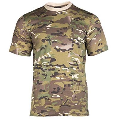 Mil-Tec Tarn T-Shirt Herren • Camouflage T-Shirt aus Baumwolle • Bequemes Kurzarm Army Shirt für Outdoor, Sport oder Freizeit • Bundeswehr Flecktarn-Shirt Mil-Tec Tarn T-Shirt Herren • Camouflage T-Shirt aus Baumwolle • Bequemes Kurzarm Army Shirt für Outdoor, Sport oder Freizeit • Bundeswehr Flecktarn-Shirt