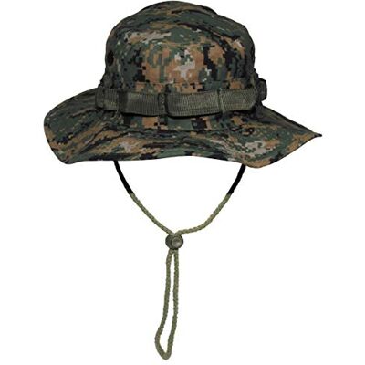 MFH FH Buschhut US mit Kinnband GI Boonie Rip Stop, XL, Khaki MFH FH Buschhut US mit Kinnband GI Boonie Rip Stop, XL, Khaki