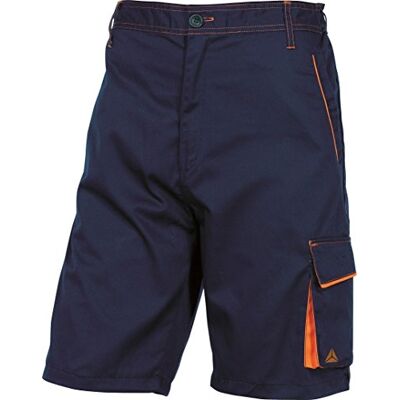 Deltaplus M6BERBMXG Panostyle Arbeitsbermuda Aus Polyester/Baumwolle, Marineblau-Orange, Größe XL Deltaplus M6BERBMXG Panostyle Arbeitsbermuda Aus Polyester/Baumwolle, Marineblau-Orange, Größe XL