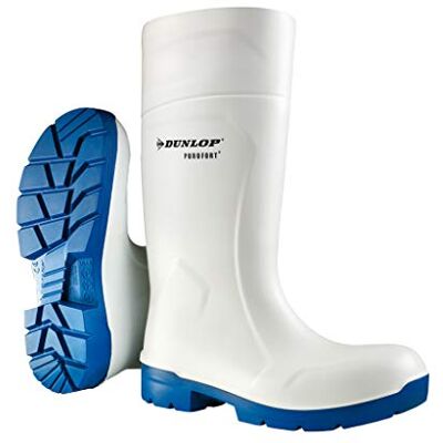 Dunlop Protective Footwear, CA61131, Purofort FoodPro MultiGrip Safety, Weiß/Blau, Größe 44 EU Dunlop Protective Footwear, CA61131, Purofort FoodPro MultiGrip Safety, Weiß/Blau, Größe 44 EU