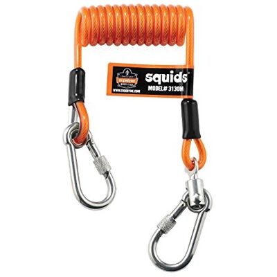 Ergodyne Spiralkabel, Spiraltyp, Kabelband, Cargo Strap, Sicherheitsgurt, Orange, Polyurethan (PU) Ergodyne Spiralkabel, Spiraltyp, Kabelband, Cargo Strap, Sicherheitsgurt, Orange, Polyurethan (PU)