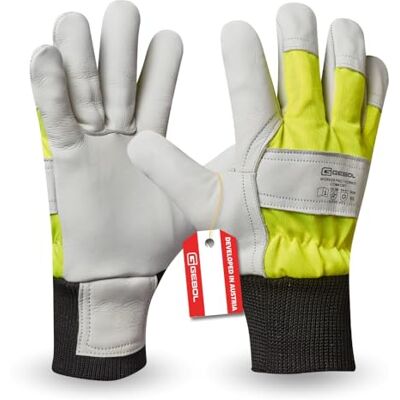 Gebol Worker Pro Thermo Comfort, 1 Paar Arbeitshandschuhe aus 1,2 mm Rindsvollleder, Kälteschutz, Winter-Handschuhe mit Thermo-Innenfutter & Neongelb Sichtbarkeit, für Herren, Gr. XXL/11 Gebol Worker Pro Thermo Comfort, 1 Paar Arbeitshandschuhe aus 1,2 mm Rindsvollleder, Kälteschutz, Winter-Handschuhe mit Thermo-Innenfutter & Neongelb Sichtbarkeit, für Herren, Gr. XXL/11