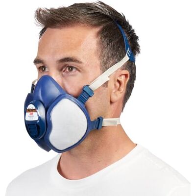 3M Atemschutzmaske mit integrierten Filtern 4255+, A2P3 Organische Dämpfe für Farbspritz-Lackierarbeiten (neu), Single 3M Atemschutzmaske mit integrierten Filtern 4255+, A2P3 Organische Dämpfe für Farbspritz-Lackierarbeiten (neu), Single
