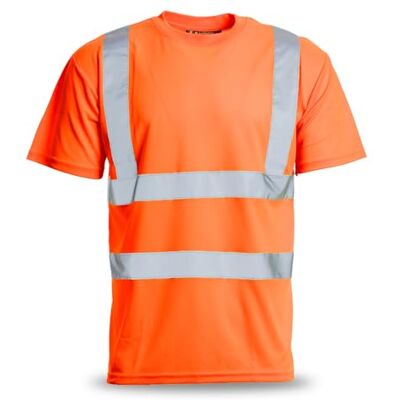 Blackrock Warnschutz T-Shirt Sichtbarkeit Arbeitsshirt, Reflektierend, Eisenbahnindustrie Orange hohe Sichtbarkeit Arbeit Top, für Männer Frauen, Arbeit Utility & Sicherheit PPE, EN20471 Klasse 2 Blackrock Warnschutz T-Shirt Sichtbarkeit Arbeitsshirt, Reflektierend, Eisenbahnindustrie Orange hohe Sichtbarkeit Arbeit Top, für Männer Frauen, Arbeit Utility & Sicherheit PPE, EN20471 Klasse 2