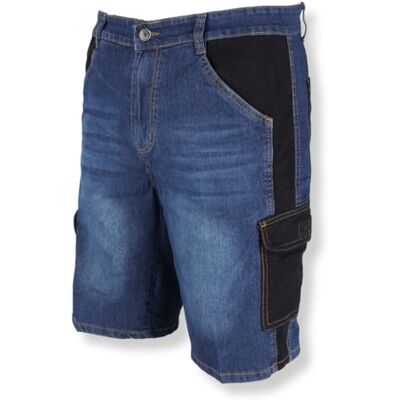 Dedra BH45ST Jeans-Arbeits-Shorts Herren – Robuste Denim Arbeitsshort, 280 g/m², Slim Fit, Elastisch, Funktionale Taschen, Ideal für Werkstatt, Garten und Renovierung, Größe LD Dedra BH45ST Jeans-Arbeits-Shorts Herren – Robuste Denim Arbeitsshort, 280 g/m², Slim Fit, Elastisch, Funktionale Taschen, Ideal für Werkstatt, Garten und Renovierung, Größe LD
