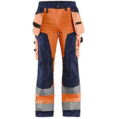 BLÅKLÄDER Blaklader 715618115349D19 Damen Arbeitshose mit Werkzeugtaschen, Orange/Grün, Größe D19 BLÅKLÄDER Blaklader 715618115349D19 Damen Arbeitshose mit Werkzeugtaschen, Orange/Grün, Größe D19