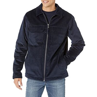 Amazon Herren Arbeitsjacke aus Cordstoff (erhältlich in Big & Tall), Marineblau, XXL Amazon Herren Arbeitsjacke aus Cordstoff (erhältlich in Big & Tall), Marineblau, XXL