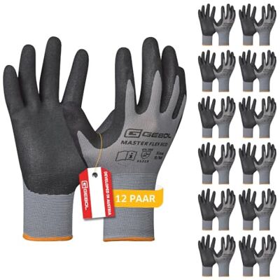 Gebol Master Flex Eco Arbeitshandschuhe, 12 Paar, Gr. 11/XXL, Nitril-Grip Gebol Master Flex Eco Arbeitshandschuhe, 12 Paar, Gr. 11/XXL, Nitril-Grip