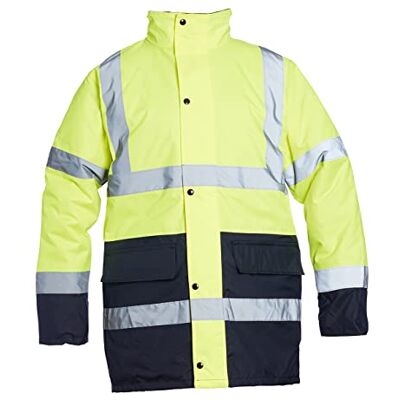 Blackrock Warnschutz Wasserdichte Arbeitsjacke Warnjacke Winter-Verkehrsjacke, Für Männer & Frauen, Gelbe Jacke, Mantel, Utility & Safety, High Viz, Bauarbeiten, EN 20471 Klasse 3, EN343 3:7 Blackrock Warnschutz Wasserdichte Arbeitsjacke Warnjacke Winter-Verkehrsjacke, Für Männer & Frauen, Gelbe Jacke, Mantel, Utility & Safety, High Viz, Bauarbeiten, EN 20471 Klasse 3, EN343 3:7