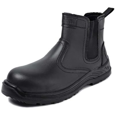 BLACK HAMMER Herren Sicherheitsstiefel Chelsea Arbeitsschuhe Leder Stahl Zehenkappe Arbeitsknöchel Leichtes Schuhwerk ESD S3 SRC 8872 (42 EU) BLACK HAMMER Herren Sicherheitsstiefel Chelsea Arbeitsschuhe Leder Stahl Zehenkappe Arbeitsknöchel Leichtes Schuhwerk ESD S3 SRC 8872 (42 EU)