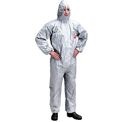 DuPont Tych-F-Cha5S_Xl Schutzanzug, Grau/Stahlblau, XL Größe DuPont Tych-F-Cha5S_Xl Schutzanzug, Grau/Stahlblau, XL Größe