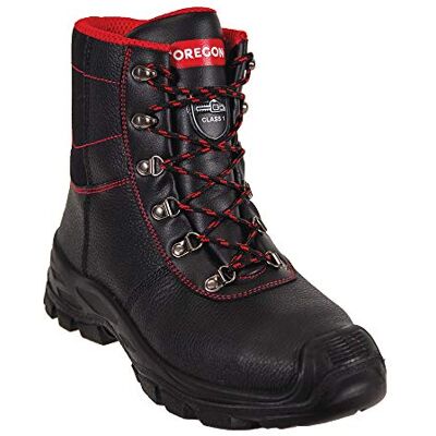 Oregon Sarawak Klasse 1 Kettensägen-Schutzstiefel aus Leder, Größe 41 Oregon Sarawak Klasse 1 Kettensägen-Schutzstiefel aus Leder, Größe 41