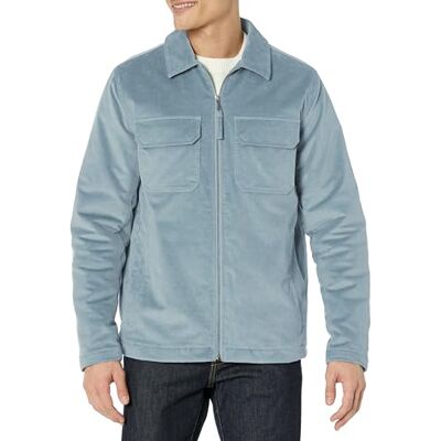 Amazon Herren Arbeitsjacke aus Cordstoff (erhältlich in Big & Tall), Grau, M Amazon Herren Arbeitsjacke aus Cordstoff (erhältlich in Big & Tall), Grau, M