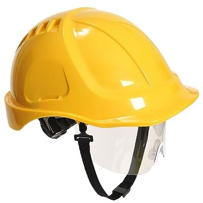 Portwest PW54 Endurance Plus Visier Sicherheitshelm Gelb Portwest PW54 Endurance Plus Visier Sicherheitshelm Gelb