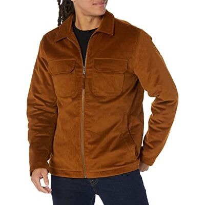 Amazon Herren Arbeitsjacke aus Cordstoff (erhältlich in Big & Tall), Dunkles Kastanienbraun, XL Amazon Herren Arbeitsjacke aus Cordstoff (erhältlich in Big & Tall), Dunkles Kastanienbraun, XL