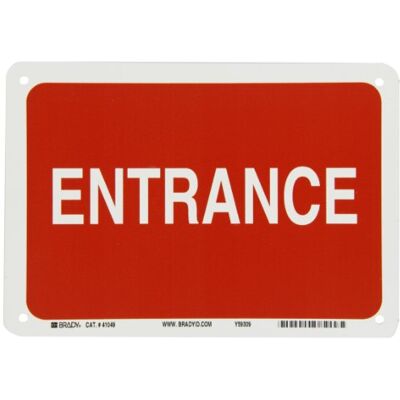 Brady 41049 Aluminium-Richtungsschild, 17,8 x 25,4 cm Brady 41049 Aluminium-Richtungsschild, 17,8 x 25,4 cm