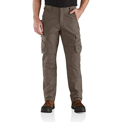 Carhartt Steel Rugged Flex Relaxed Fit Ripstop Double-Front Cargo Work Pant,Tarmac,34W / 32L Carhartt Steel Rugged Flex Relaxed Fit Ripstop Double-Front Cargo Work Pant,Tarmac,34W / 32L