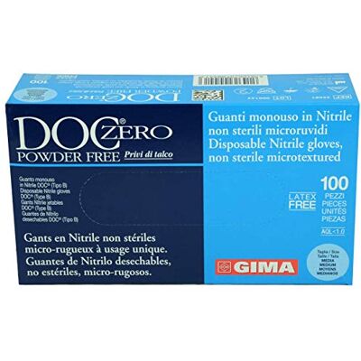 GIMA COD 25681 Nitril Pulver Frei Handschuhe, 100 Stück GIMA COD 25681 Nitril Pulver Frei Handschuhe, 100 Stück