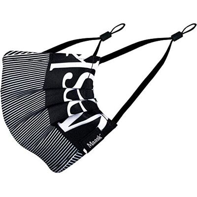 MAASK Shield Crossover, Wiederverwendbare HYGIENISCHE Maske, Adult Unisex, GRAU MAASK Shield Crossover, Wiederverwendbare HYGIENISCHE Maske, Adult Unisex, GRAU
