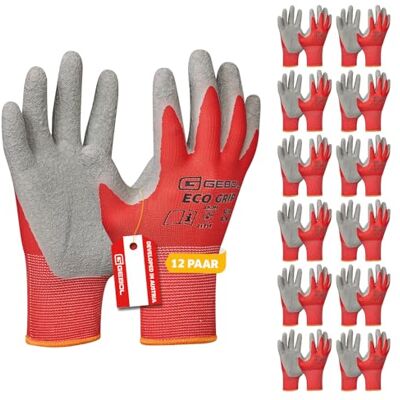 Gebol Eco Grip Arbeitshandschuhe, 12 Paar, Gr. 8/M, atmungsaktiv, Montage Gebol Eco Grip Arbeitshandschuhe, 12 Paar, Gr. 8/M, atmungsaktiv, Montage
