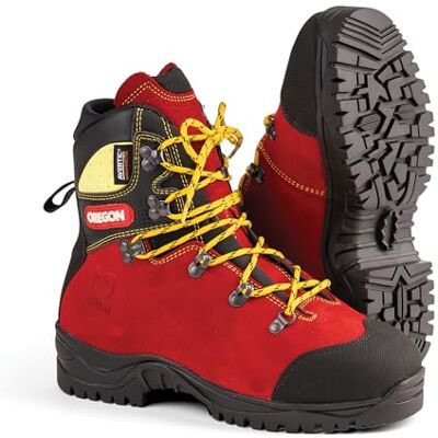 Oregon Protect Pro Kettensägen-Schnittschutzstiefel aus Leder, Klasse 2, Größe 45 Oregon Protect Pro Kettensägen-Schnittschutzstiefel aus Leder, Klasse 2, Größe 45