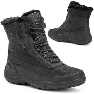 KADVA Winterstiefel Damen RAVA Größe 38 Farbe Schwarz 3M Thinsulate Isolierung Weiches Kunstfell und atypische rutschfeste Sohlen auf Schnee und Eis Wasserdichte und atmungsaktive Damen Winterstiefel KADVA Winterstiefel Damen RAVA Größe 38 Farbe Schwarz 3M Thinsulate Isolierung Weiches Kunstfell und atypische rutschfeste Sohlen auf Schnee und Eis Wasserdichte und atmungsaktive Damen Winterstiefel