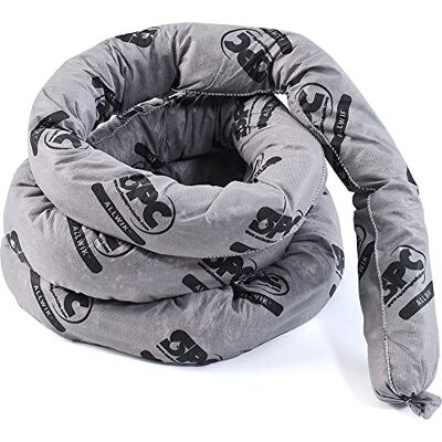 Brady Saugfähige Socken für Alle Produkte, 76mm x 1,22m, Grau, 12er-Pack Brady Saugfähige Socken für Alle Produkte, 76mm x 1,22m, Grau, 12er-Pack