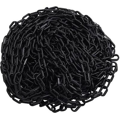 vidaXL Absperrkette Warnkette Sicherungskette Kette Kunststoffkette Sicherheitsabsperrung Plastikkette für Innen Außen Schwarz 30m Ø4mm Kunststoff vidaXL Absperrkette Warnkette Sicherungskette Kette Kunststoffkette Sicherheitsabsperrung Plastikkette für Innen Außen Schwarz 30m Ø4mm Kunststoff